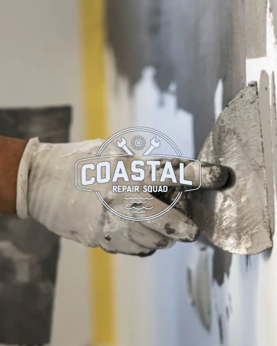 Professional drywall repair by Coastal Repair Squad