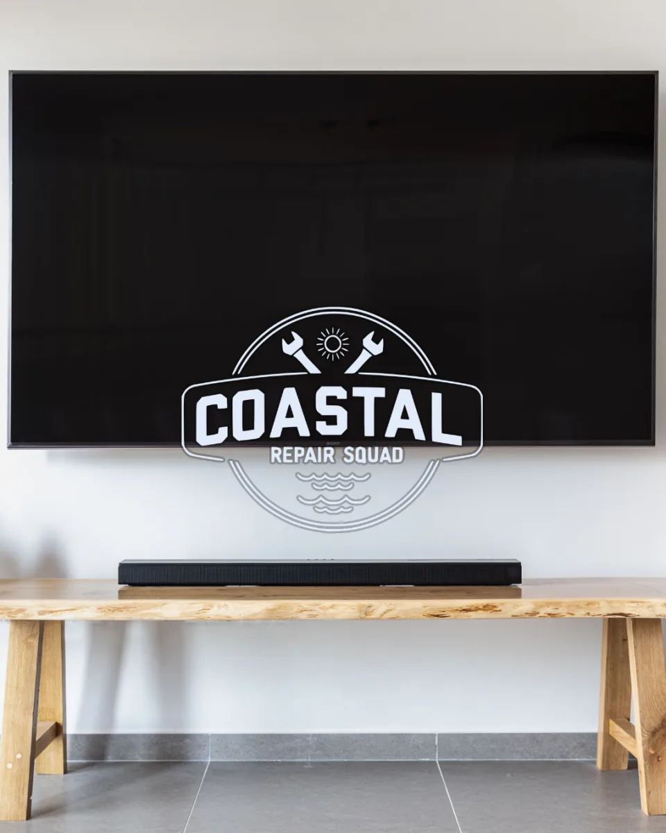 Professional TV mounting installation by Coastal Repair Squad